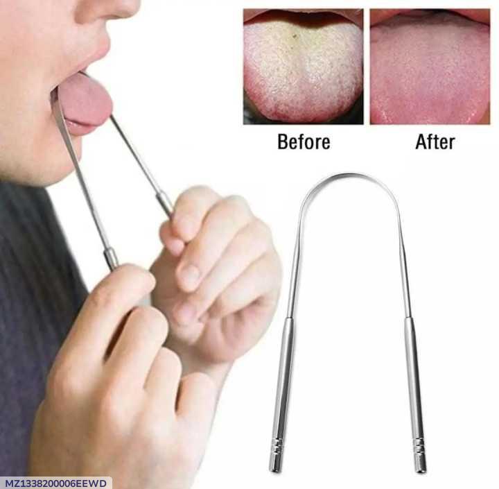 Premium Quality Tongue Cleaner Stainless Steel Silver