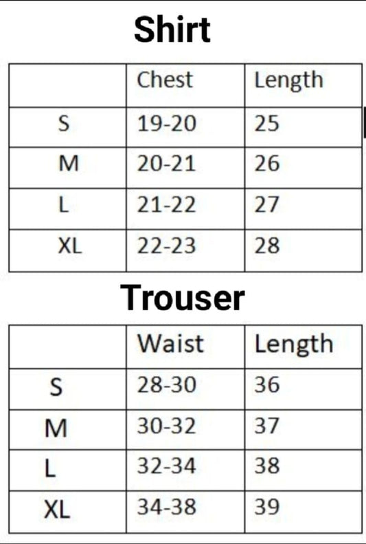 Men Black T-Shirt Trouser Set Micro Fabric S to XL