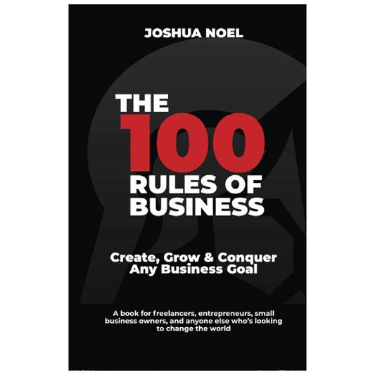 THE 100 RULES OF BUSINESS A5 Paperback Black Red
