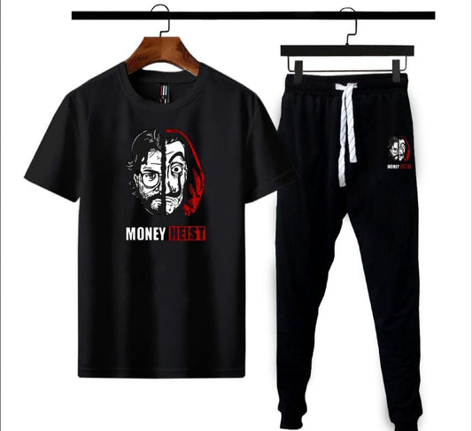 Men's Money Heist Printed Polyester Outfit Medium to XL
