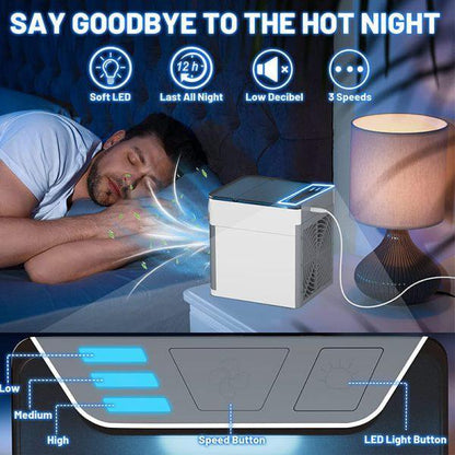 Portable Mini Air Humidifier White Quiet Cooling