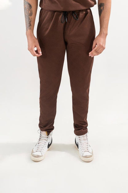 Men's Dri Fit Slim Fit Track Suit Brown