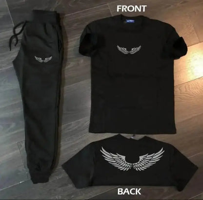 2 Pcs Men's Jersey Printed Track Suit