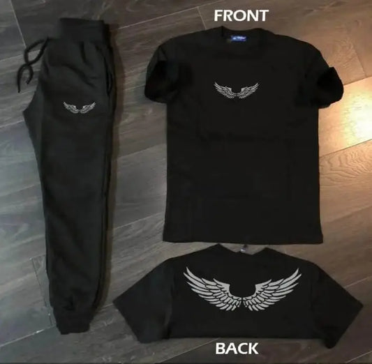 2 Pcs Men's Jersey Printed Track Suit
