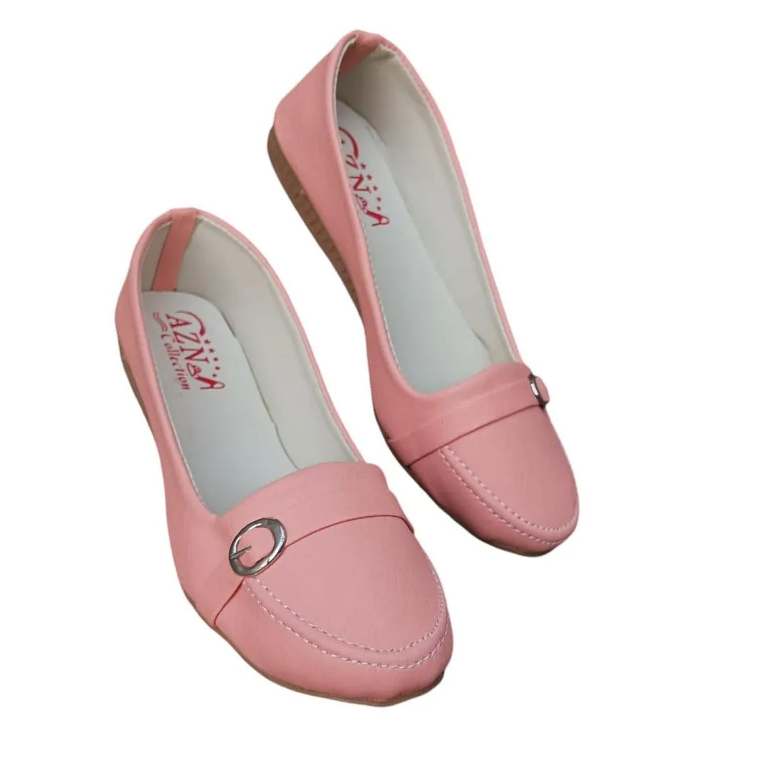 Pink Women's Synthetic Leather Loafers Size 6-11