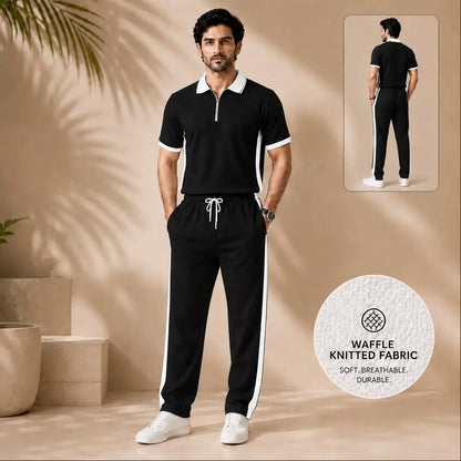 2 Pcs Men's Dri Fit Texture Track Suit