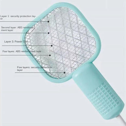 Portable Electric Mosquito Swatter Mint Green ABS