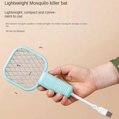 Portable Electric Mosquito Swatter Mint Green ABS