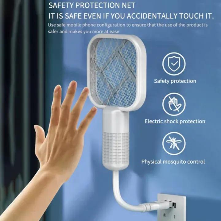 Portable Electric Mosquito Swatter Mint Green ABS