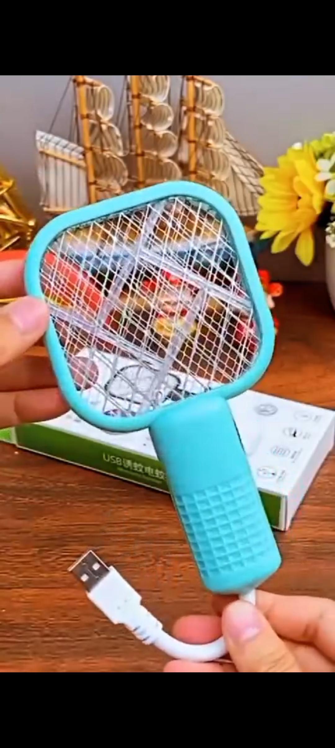 Portable Electric Mosquito Swatter Mint Green ABS