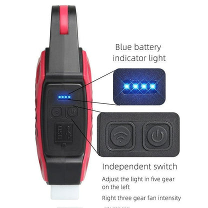 Rechargeable Outdoor Fan with Night Light & Handle
