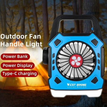Rechargeable Outdoor Fan with Night Light & Handle