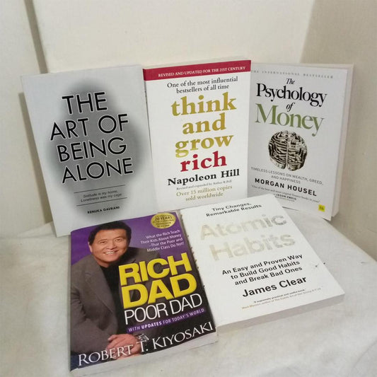 Premium Pack of 5 Bestselling English Novels A5 Size