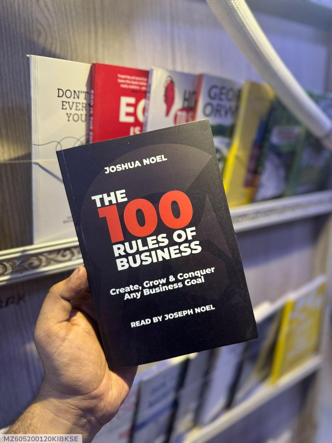 THE 100 RULES OF BUSINESS A5 Paperback Black Red