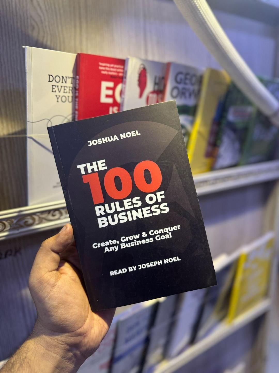 THE 100 RULES OF BUSINESS A5 Paperback Black Red