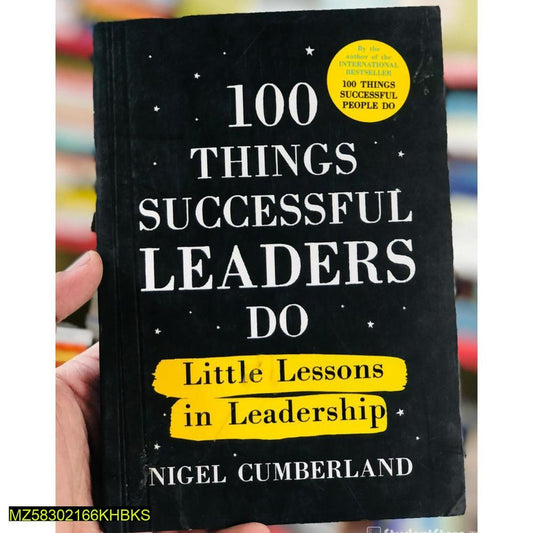 100 Things Successful Leaders Do Little Lessons in Leadership A5 Self-Help Book Black Yellow