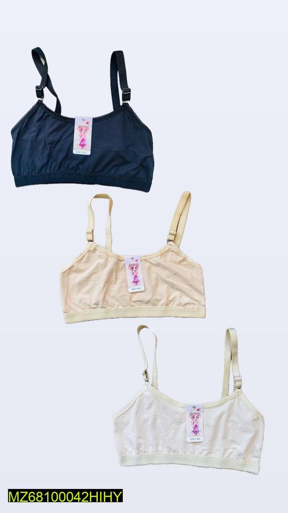 Non-Padded Lightweight Bras for Teens Pack of 3