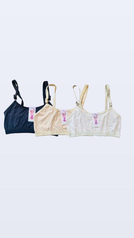 Non-Padded Lightweight Bras for Teens Pack of 3