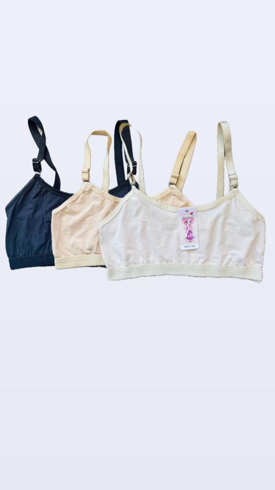 Non-Padded Lightweight Bras for Teens Pack of 3