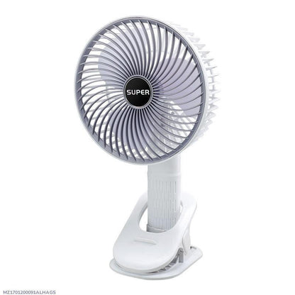 Rechargeable White ABS Fan for Hot Weather