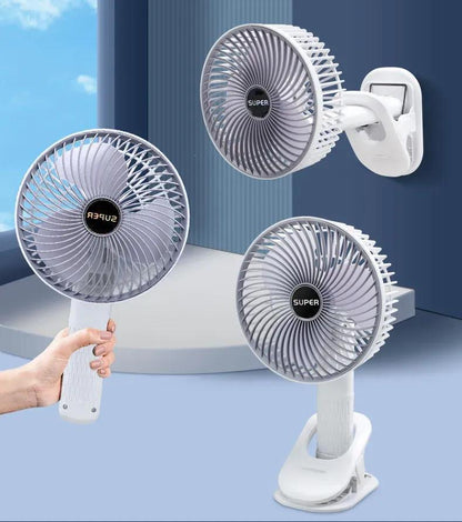 Rechargeable White ABS Fan for Hot Weather